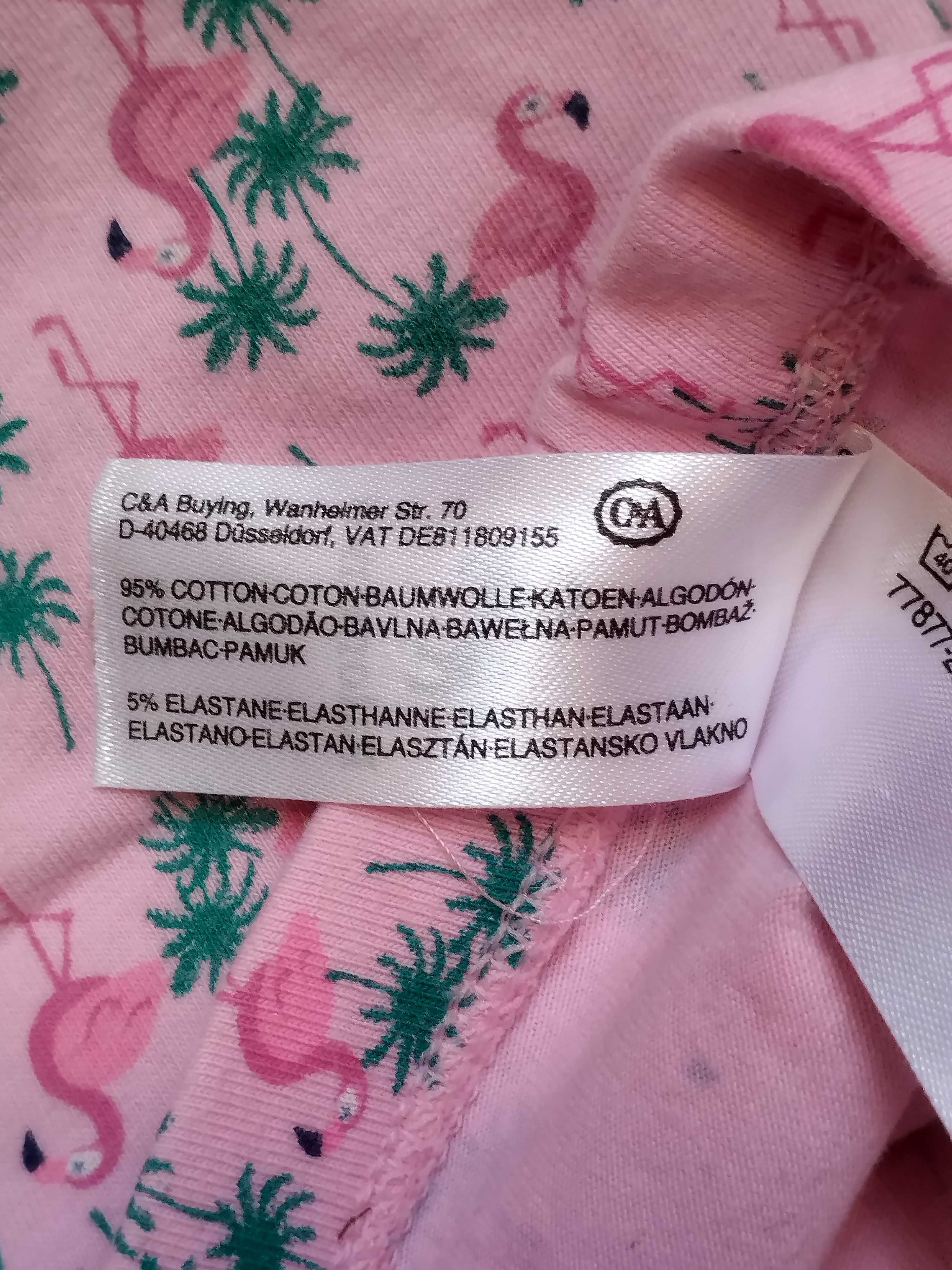 legginsy do kolana 122 C&A  flamingi getry leginsy