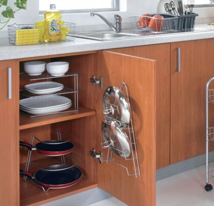 organizer stojak do szafki półka na talerze swiss