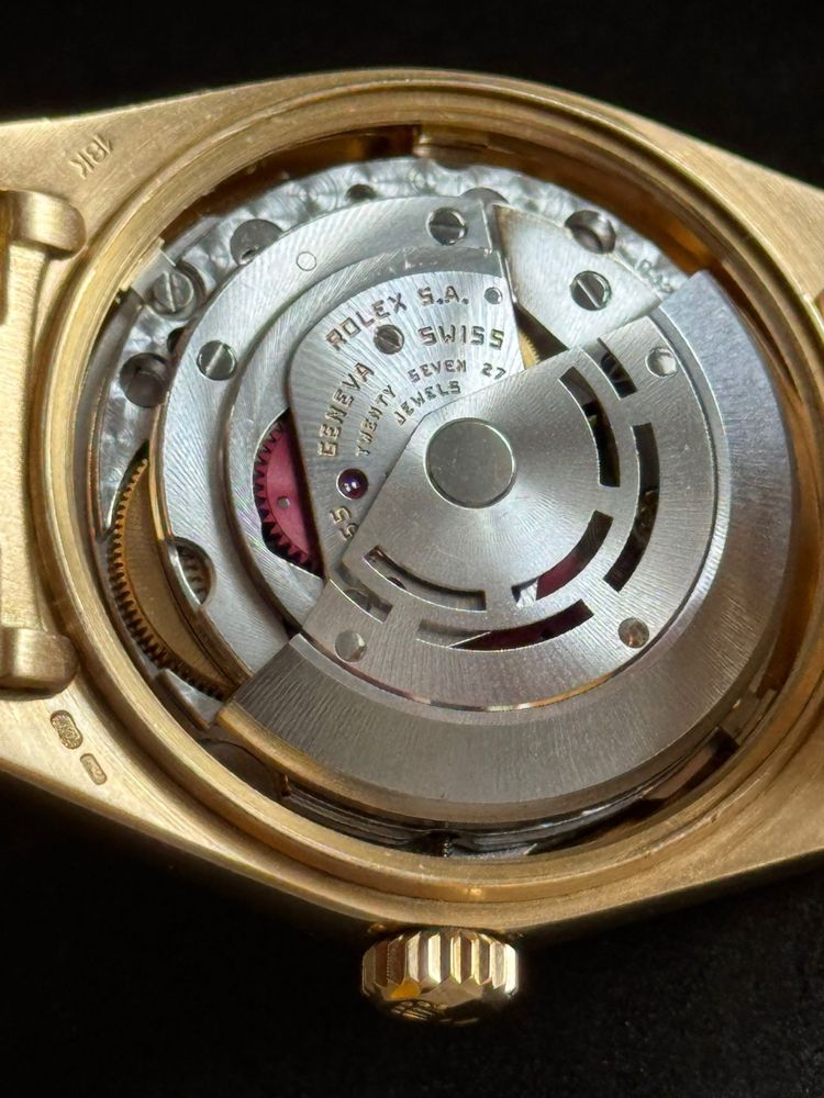 -5k WYPRZEDAZ ! Złoty 18k 750 Z dokumentami Rolex Daydate ref.18038