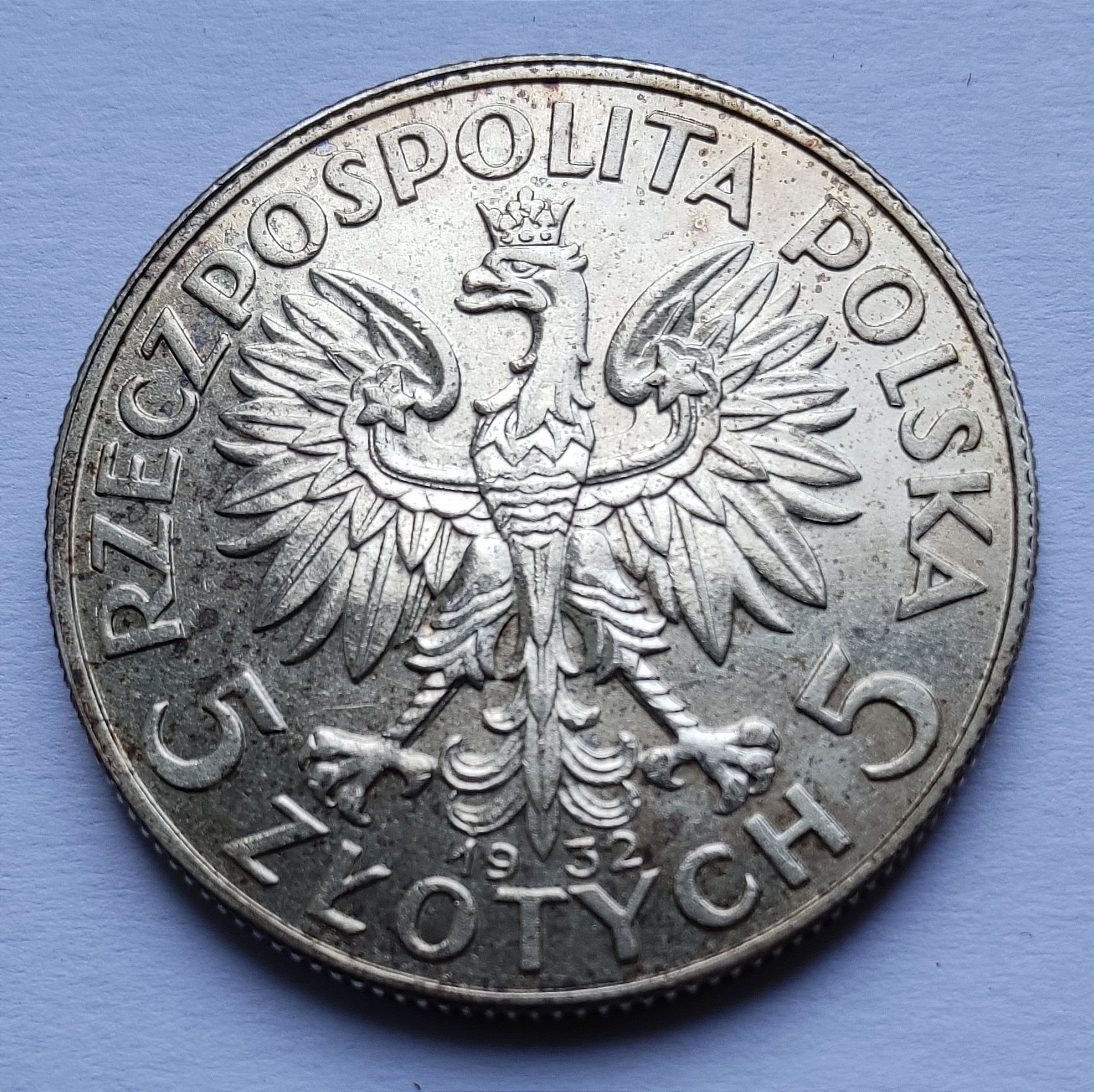 Moneta 5 zł 1932 Głowa kobiety B.z.m.
