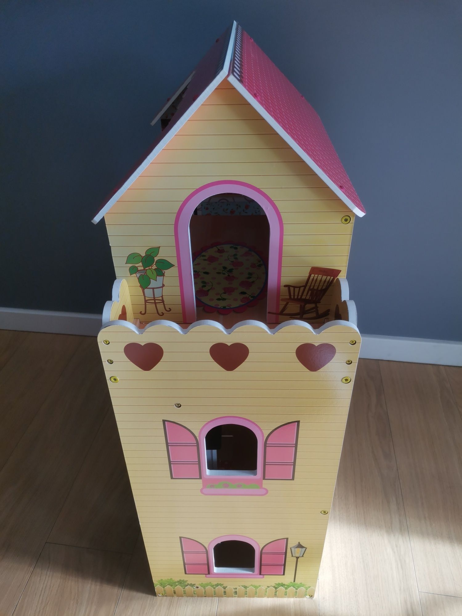 Drewniany domek dla lalek Ecotoys