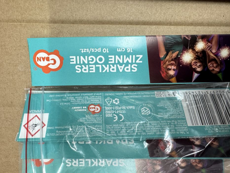 zestaw duże zimne ognie i balony