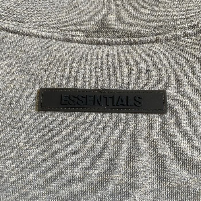 Світшот оверсайз від essentials fear of god, fog кофта сірого кольору