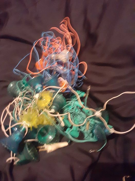 Гирлянды новогодние советские, не рабочие; 2 шт