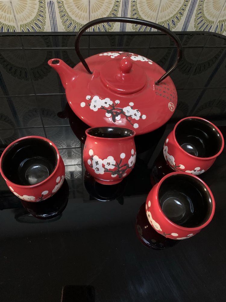 Conjunto de cha japonês