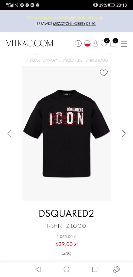 Koszulka T-shirt Dsquared Icon