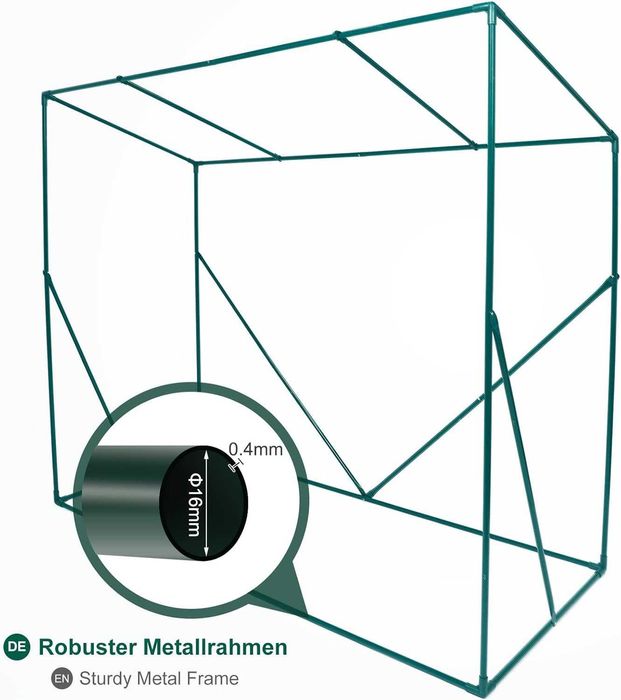 Szklarnia ogrodowa namiot roślinny plandeka wzmocniona PE 140 g/m