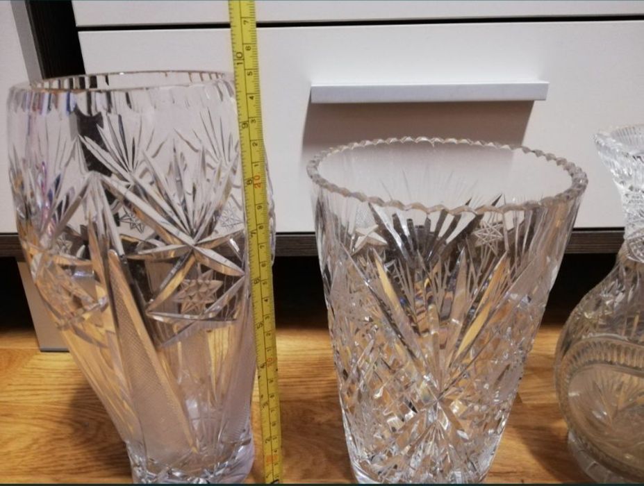 Wazon kryształ z czasów PRL