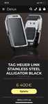 TAG HEUER LINK  крокодил смартфон швецария