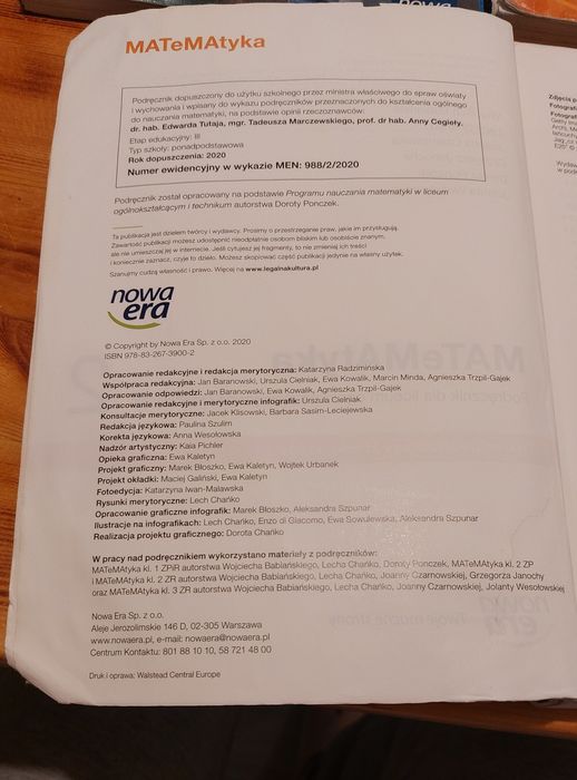 Matematyka 2, zakres podstawowy i rozszerzony