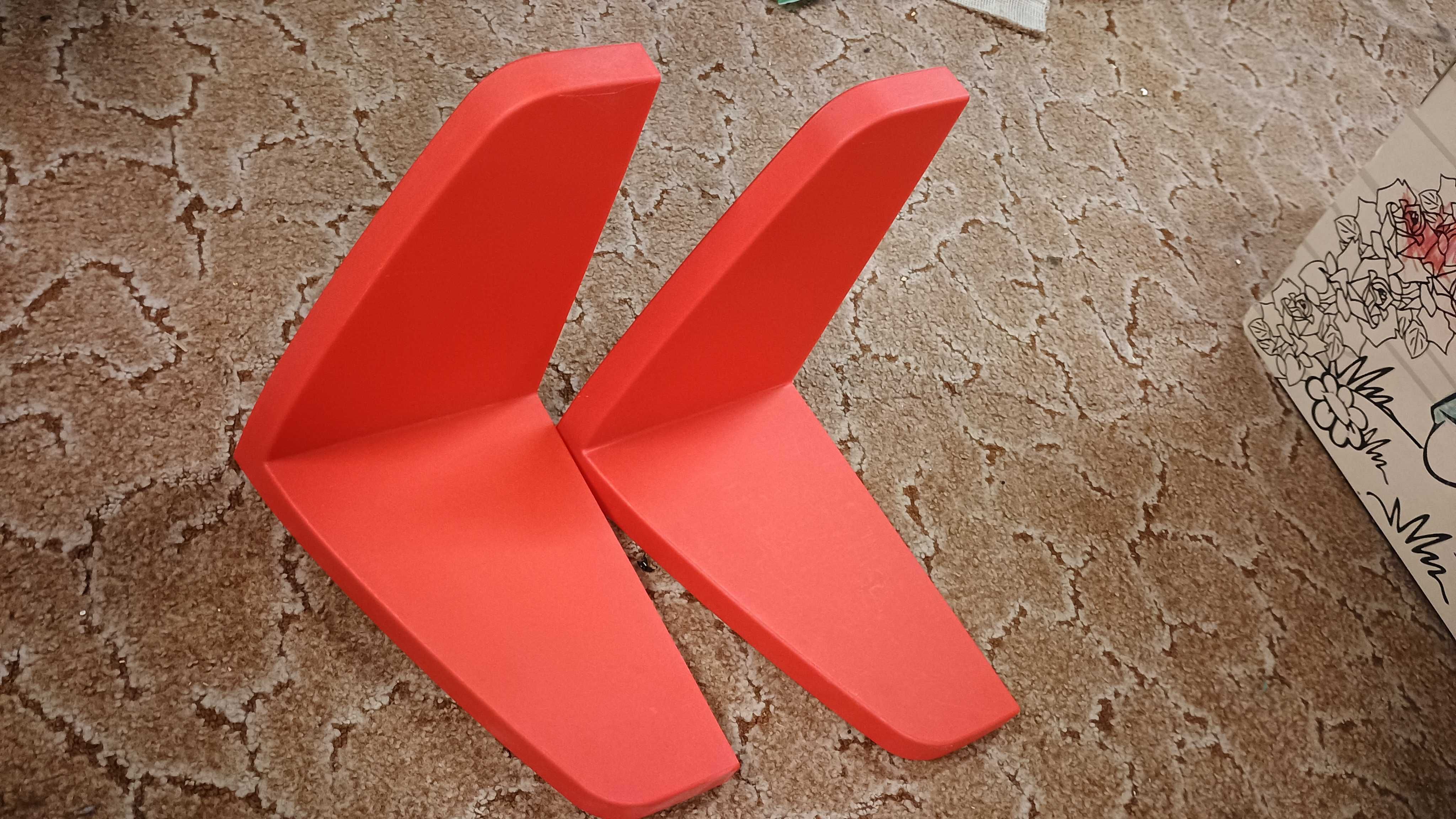 Plastikowa półka ścienna Mamut Ikea czerwona x2