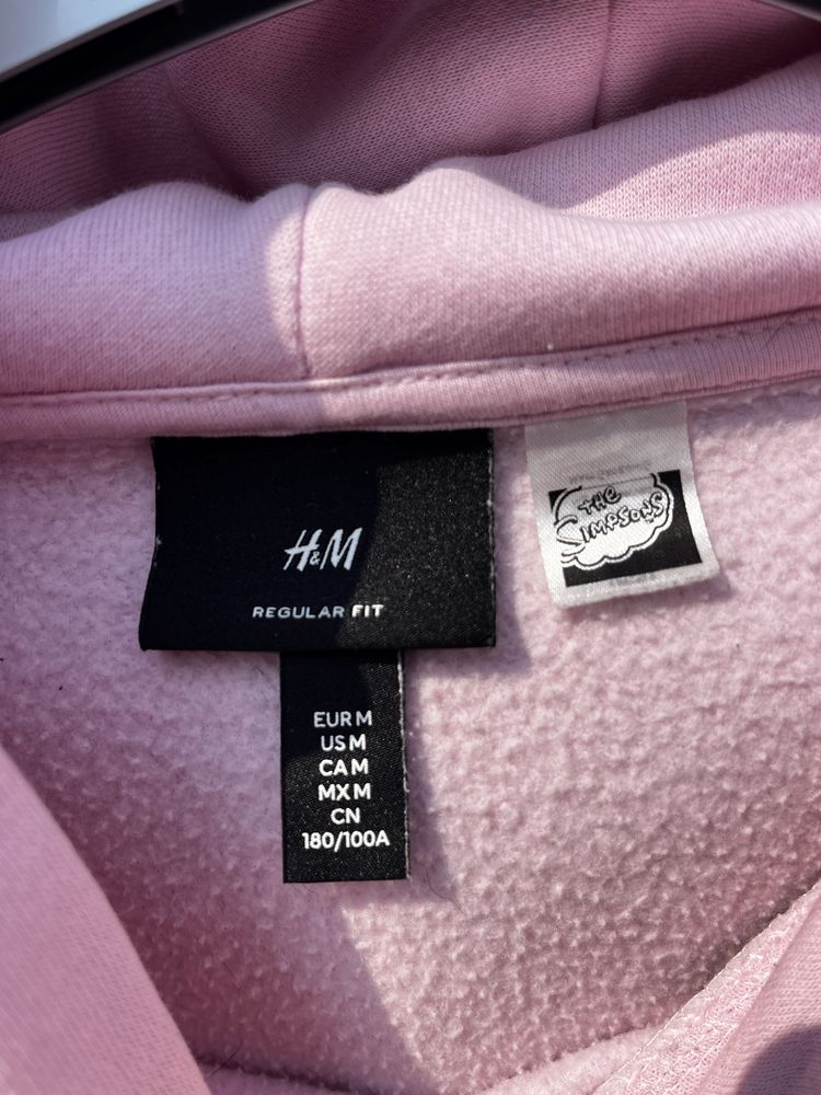 Rozowa bluza simpson H&M