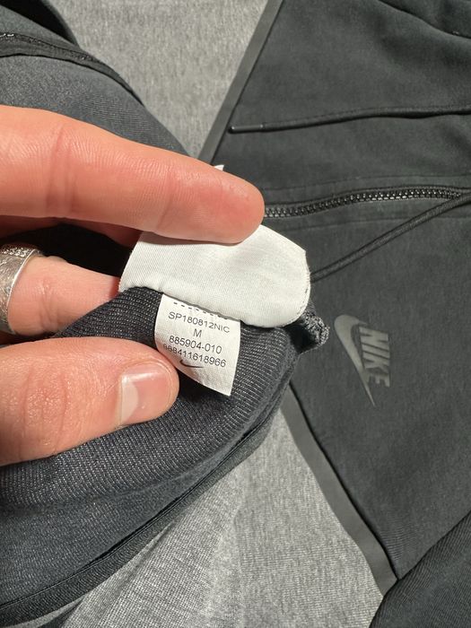 Зіп худі Nike Tech Fleece Black&Grey Zip Hoodie