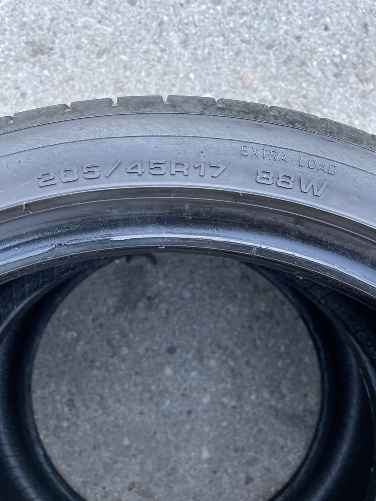 Opony Dunlop 205/45r17 88W Sport Maxx RT2 - 2szt letnie z rantem 2016