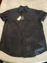 Camisa Armani Jeans Azul Nova - XL