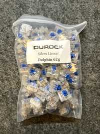 90x Switches Durock Silent Linear 62g - Dolphin