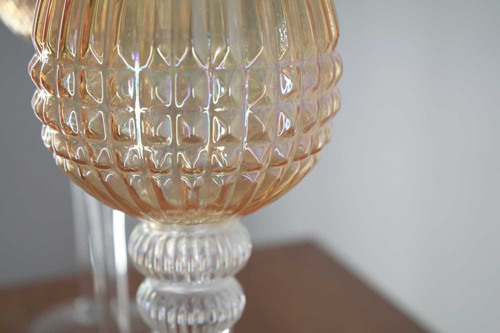 3 Castiçais em Vidro