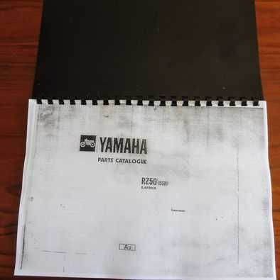 Manual e catalogo de instruções Yamaha RZ 50cc