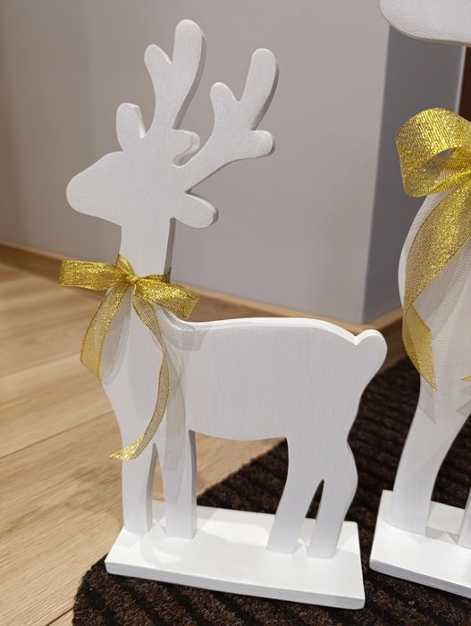 Jelonki jelenie drewniane ozdoba świąteczna ze sklejki