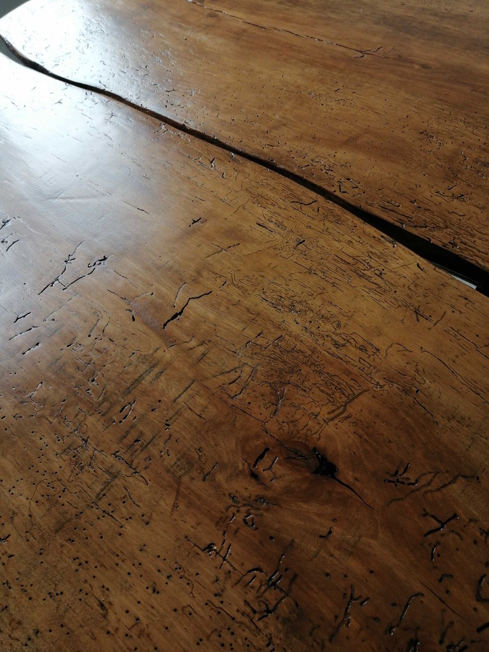 Stół loft lity blat stół drewniany