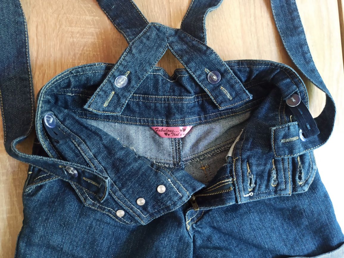Фирменный джинсовый шортовый комбинезон 8-9 лет