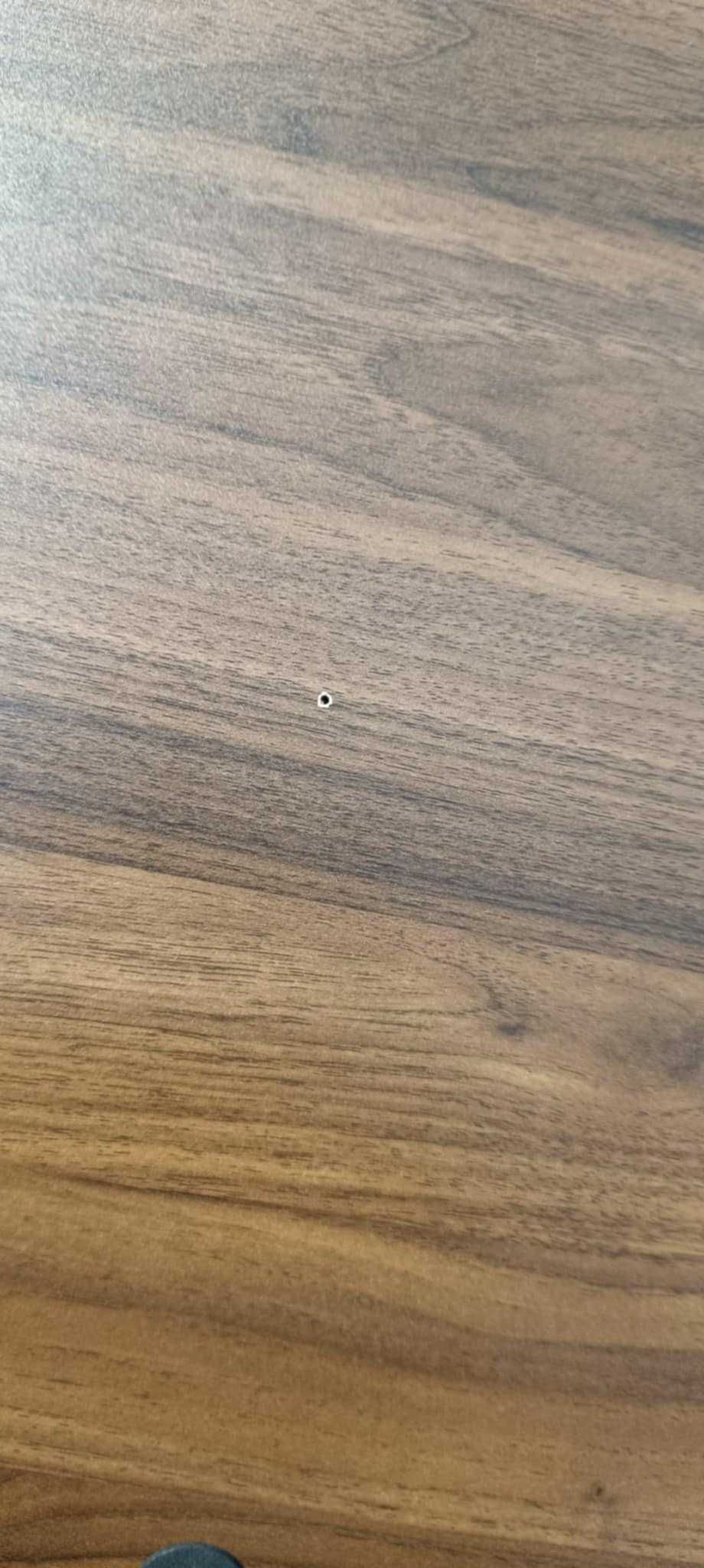 Hanobe Drewniana Taca Okrągła Orzechowa 45 cm Rustykalna Do Pufy