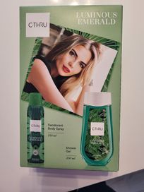 Nowy zestaw C-THRU Luminous Emerald Dezodorant + Żel pod prysznic