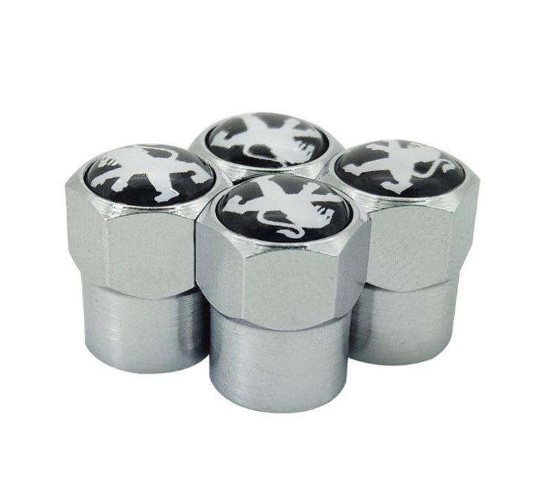 4x Pipos Inox Peugeot |Tampas Válvulas Pneu Acessórios Carros Carrinha
