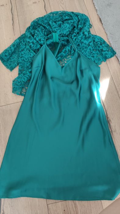 Sukienka Zara butelkowa zieleń r. 34