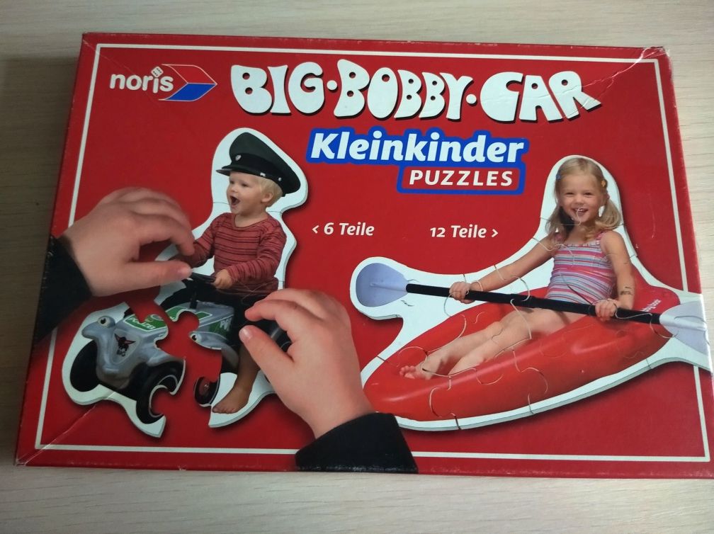 Первые крупные  детские пазлы Big Bobby car для малышей