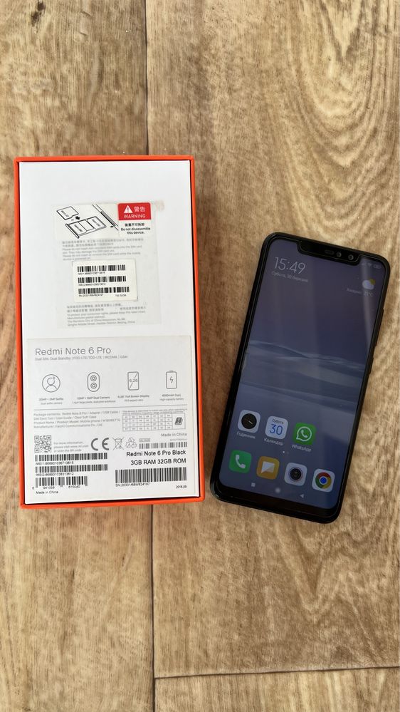 Redmi note 6 pro 3/32Gb