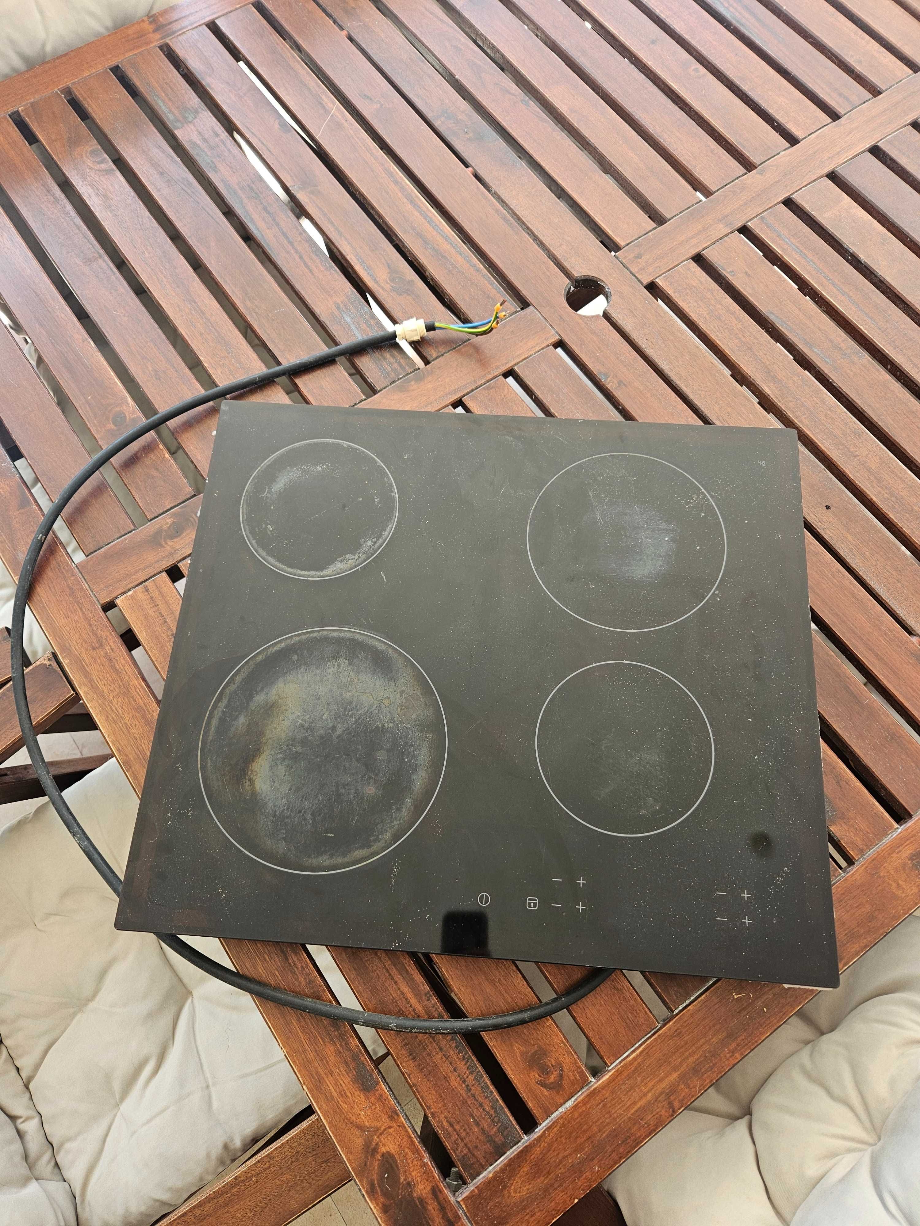 Placa elétrica vidrocerâmica/rafiante 4 bicos IKEA barmhärtig