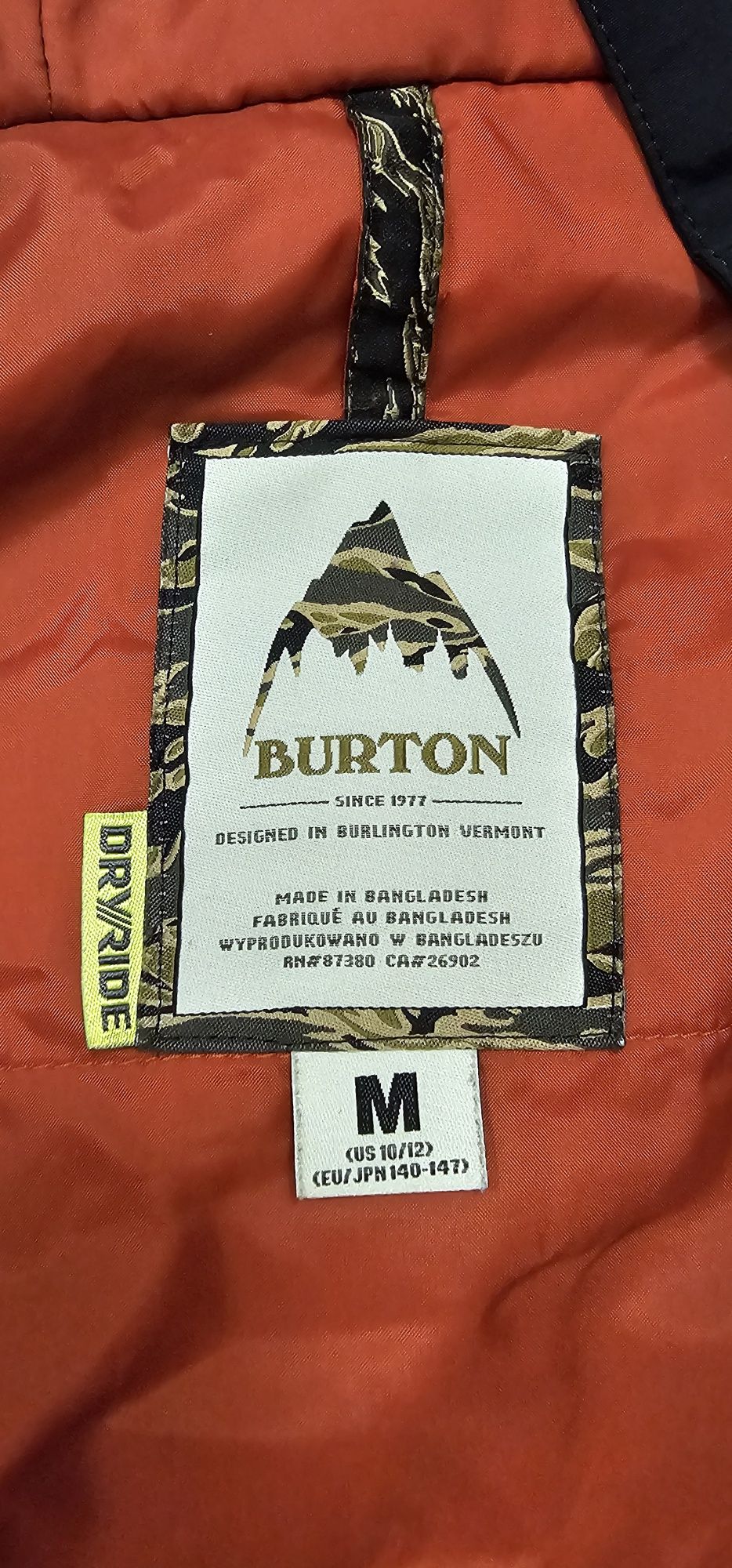 Детская лыжная зимняя куртка Burton. 10-12 лет. Рост 140-147