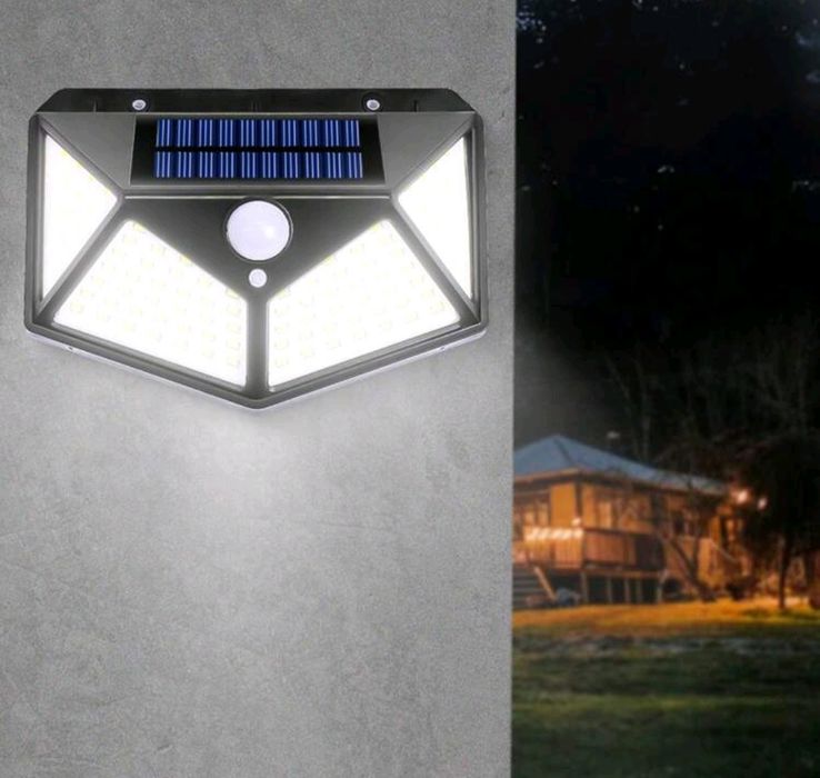 4 candeeiros de luz solar (novos)