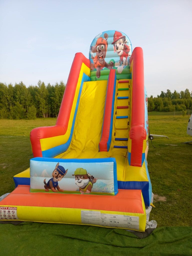 Dmuchaniec, zjeżdżalnia dmuchana, wynajem, wata cukrowa