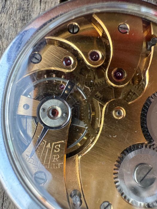 Zegarek kieszonkowy mechaniczny 46 mm – szklany dekiel, unikat