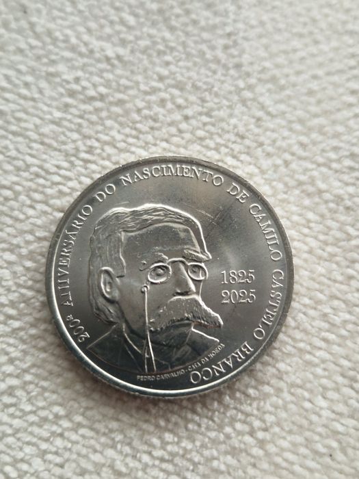 Moeda de 5€ Aniversário do nascimento de Camilo Castelo Branco