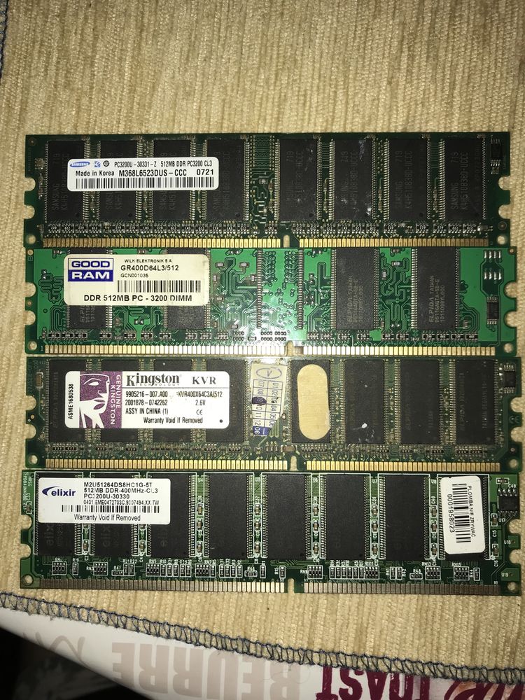 Оперативна пам‘ять DDR1 DDR3 та ноутбучна DDR3