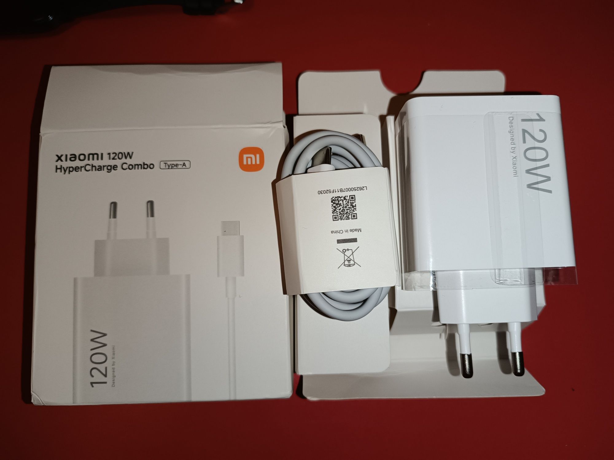 Carregador Xiaomi 120 w com cabo