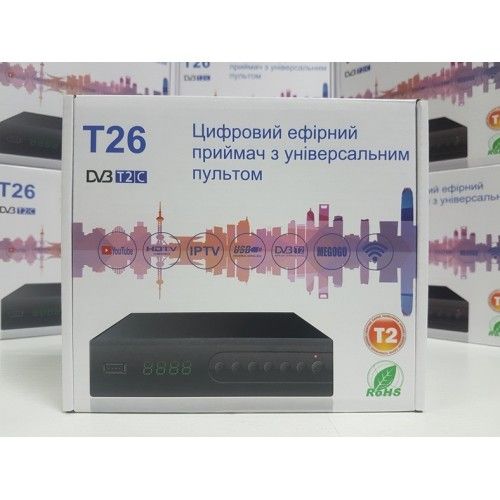 Приставка Т2 приемник DVB-T2 Uclan T26 YouTube IPTV декодер ресивер