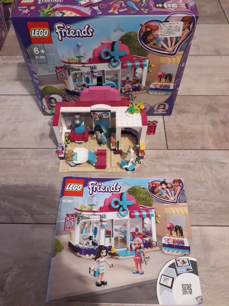 Lego friends 41391 salon fryzjerski + instrukcja + pudełko KOMPLETNY p