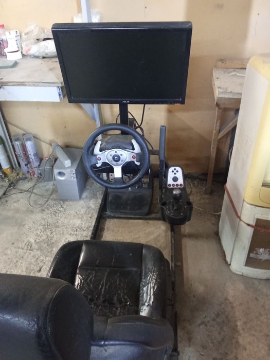 Logitech g25, кок-пит с ручником