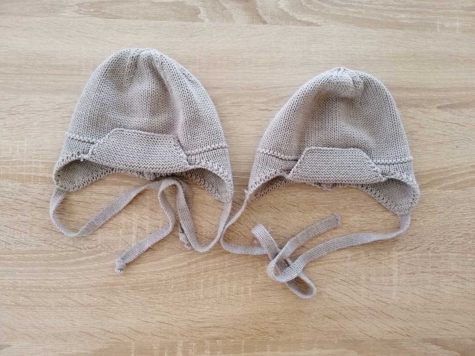 Czapki dla bliźniaków, r.56