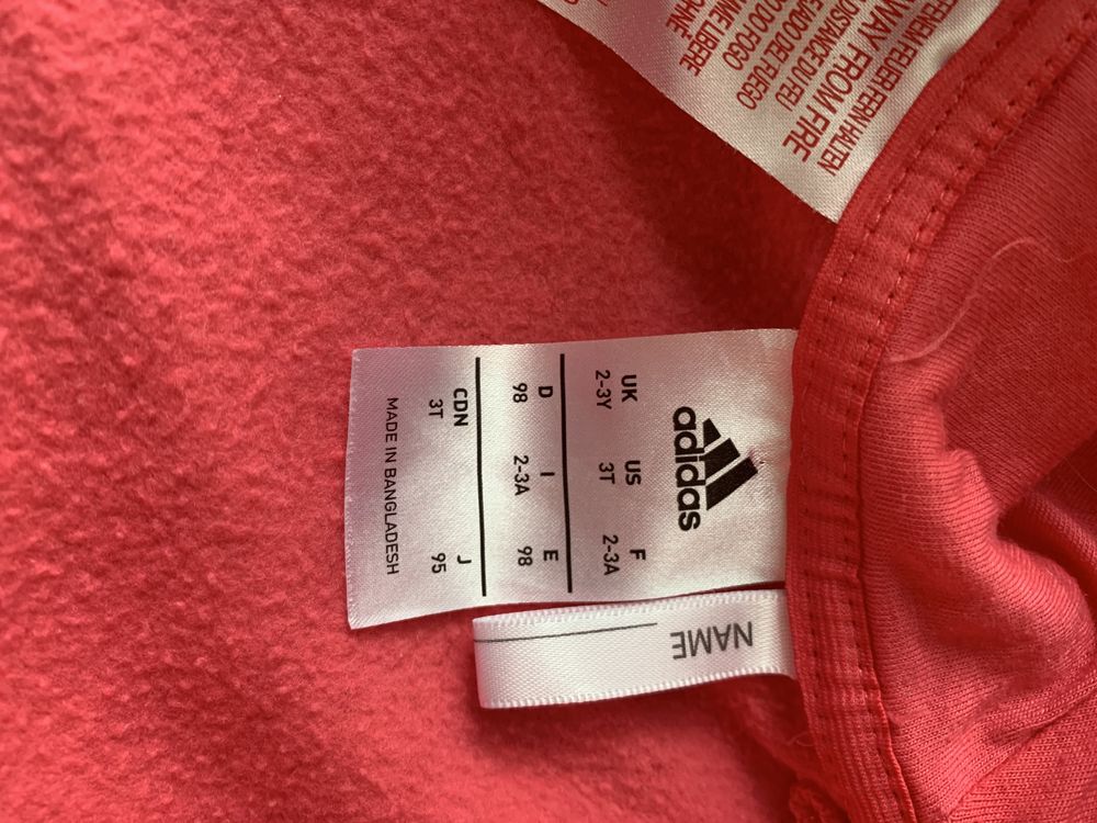 Кофта, олімпійка Adidas оригінальна на 2-3 роки
