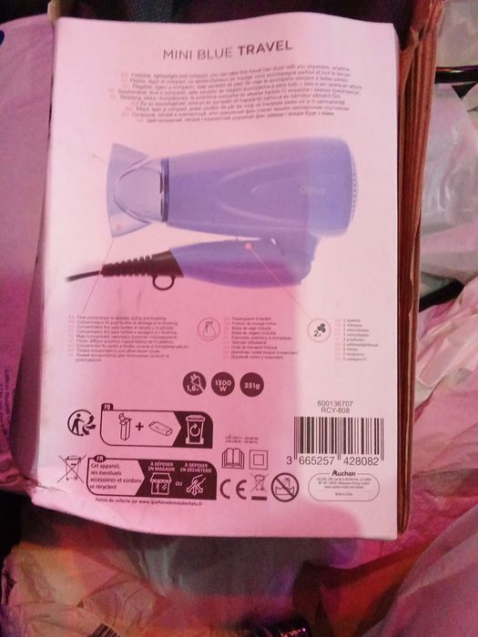 Secador de cabelo  QILIVE de viagem - Azul