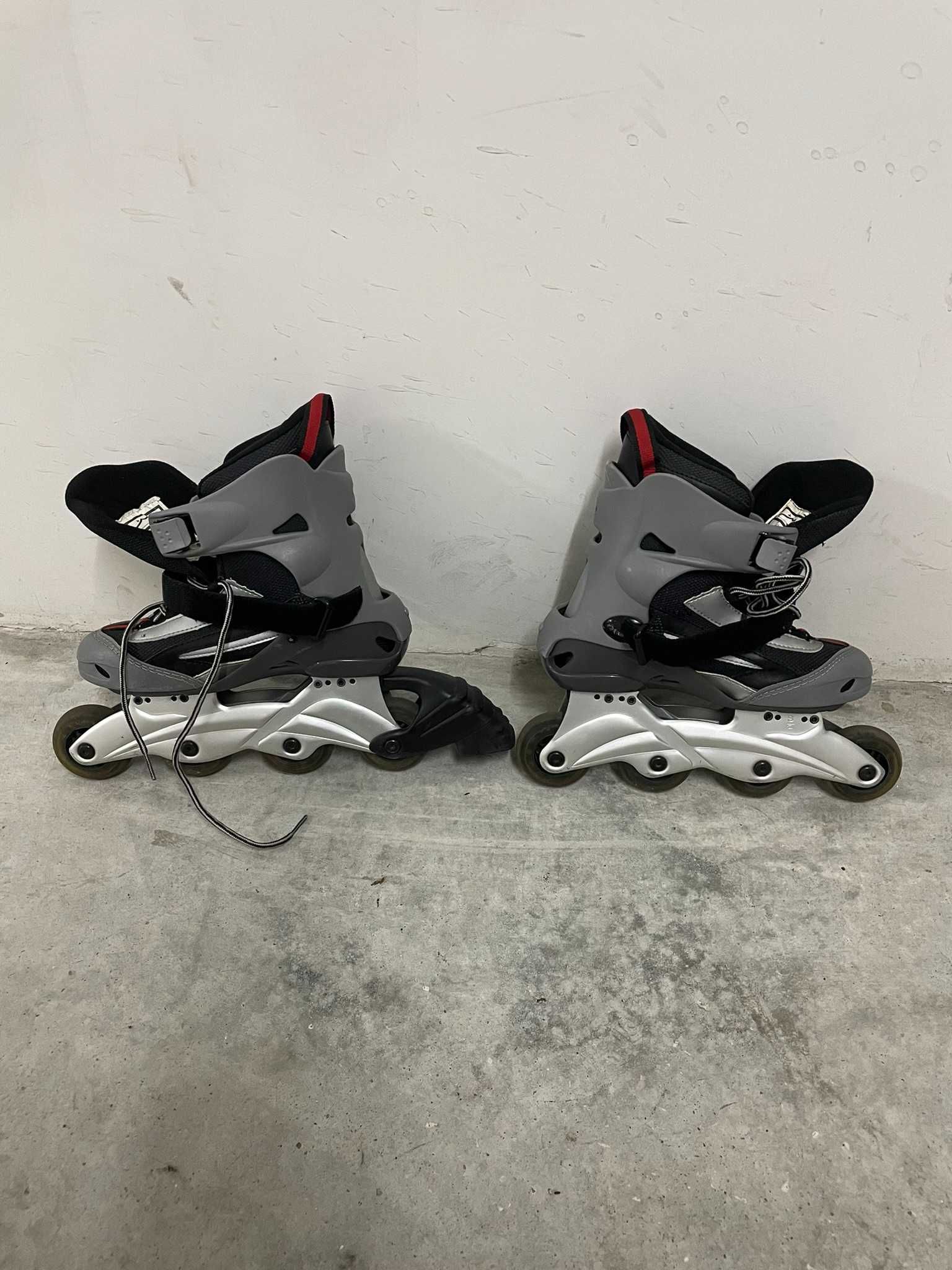 Patins em linha em bom estado, tamanho 36