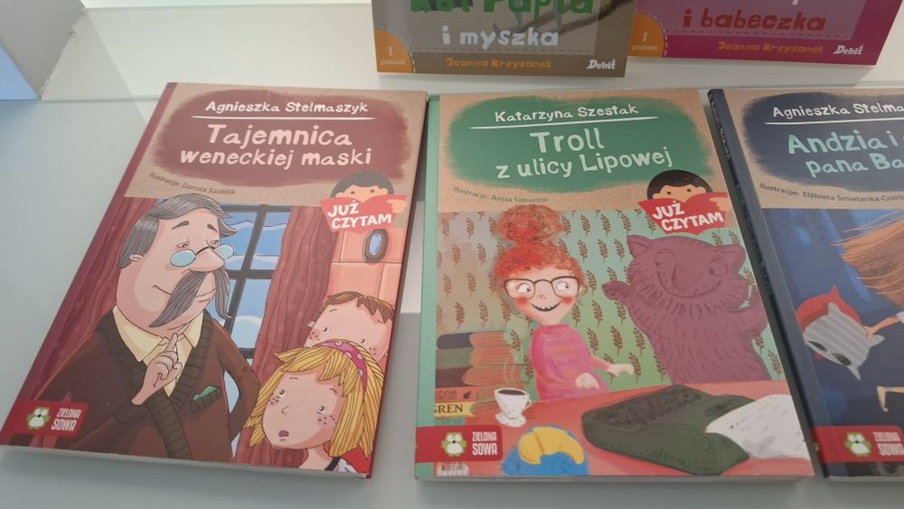Książki z serii Już czytam oraz Kot Papla