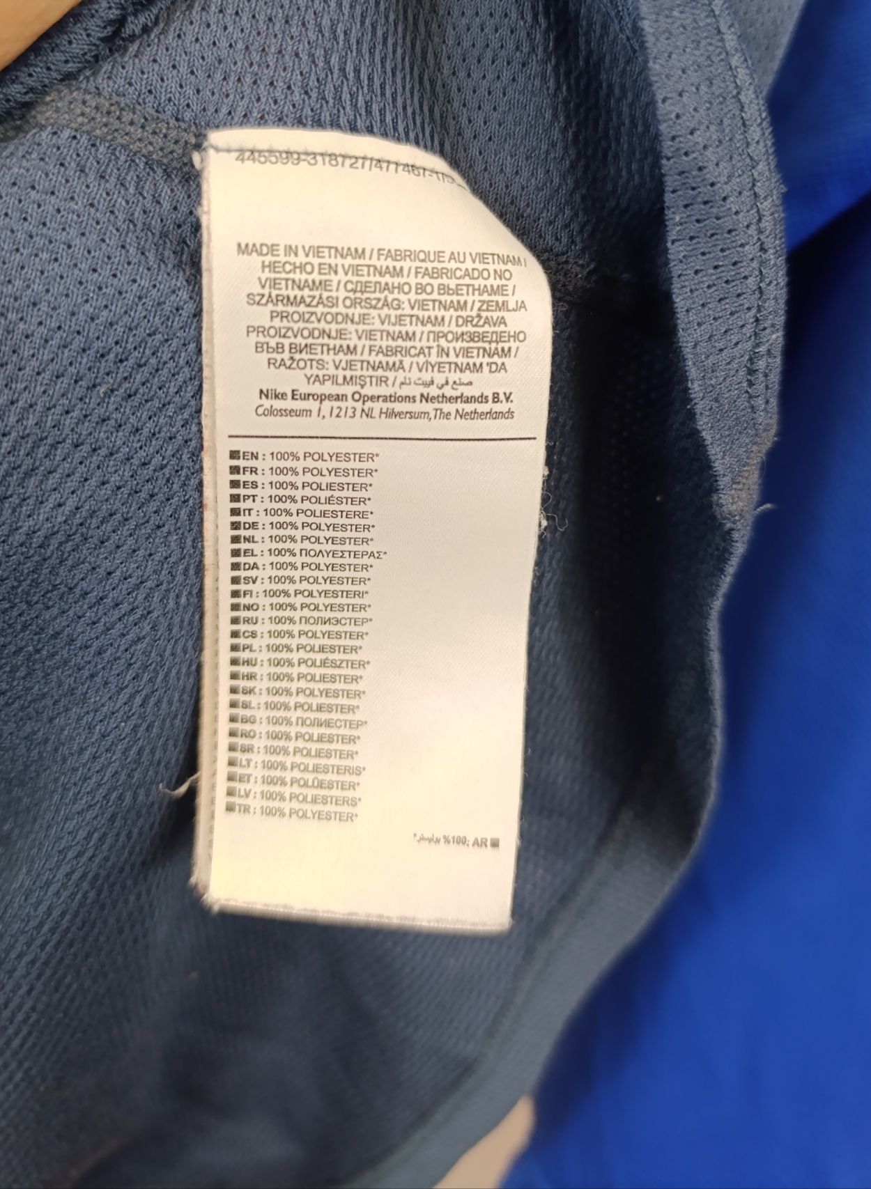 Nike męska cieńka bluzka sportowa koszulka t-shirt z długim rękawem dr