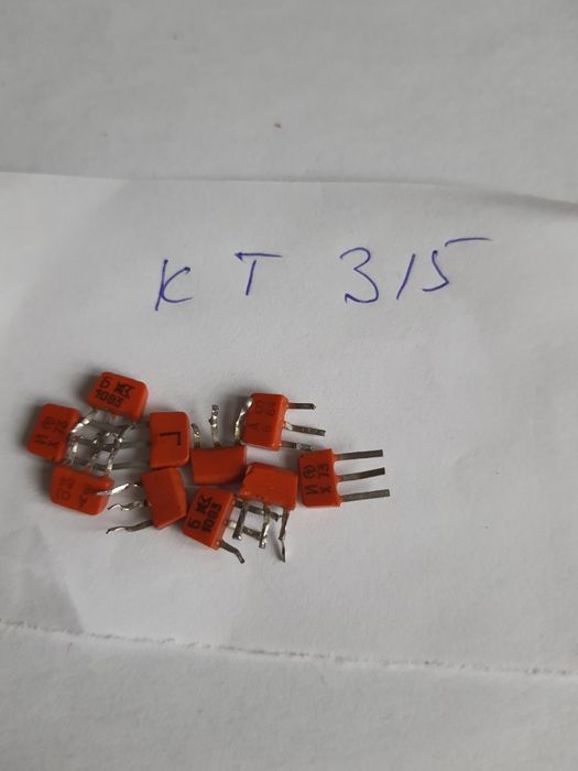 Транзисторы  МП25,  2Т801, КТ315, П307