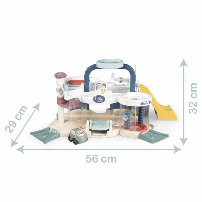 SMOBY Vroom Planet Mój Pierwszy Garaż autko helikopter